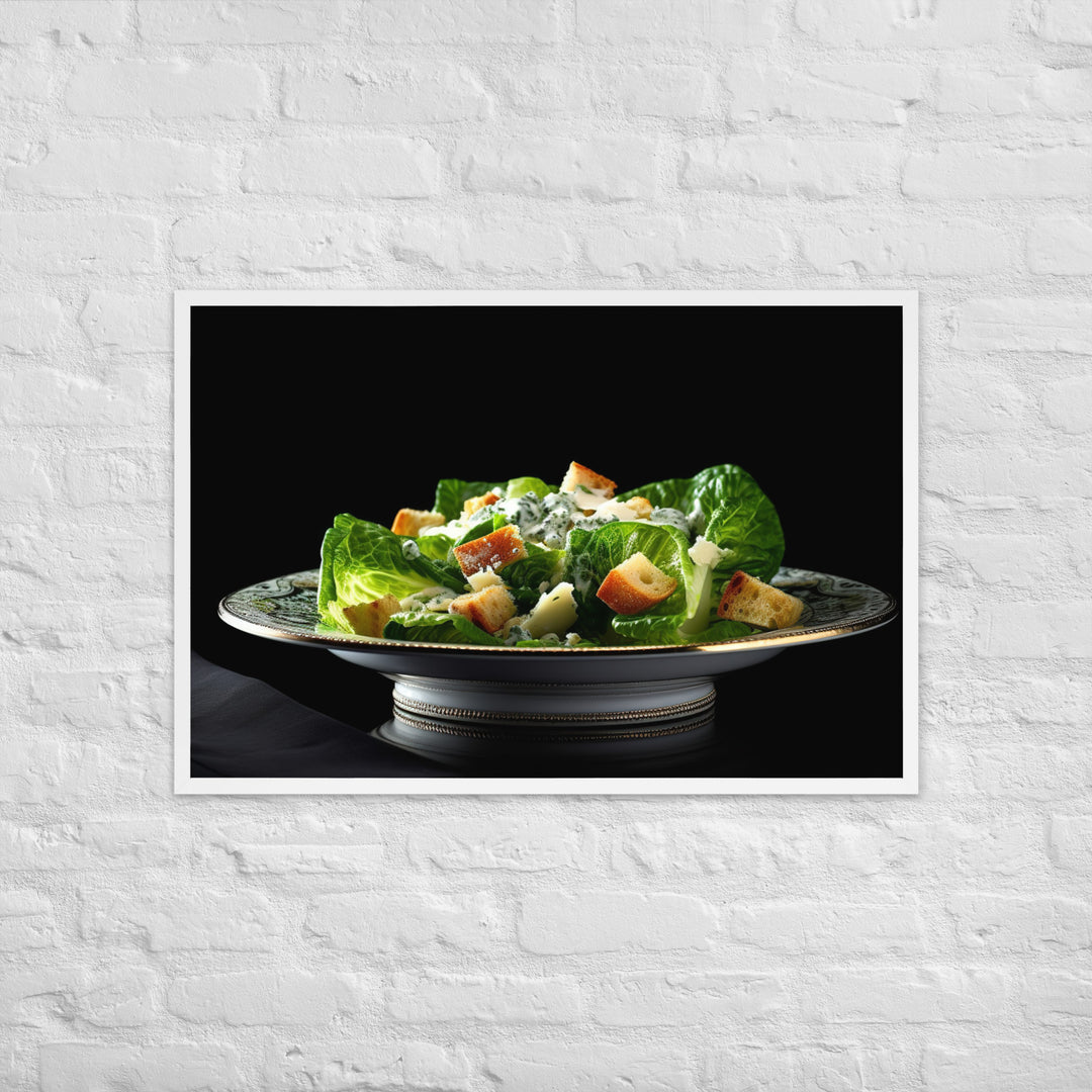 Caesar Salad Framed poster 🤤 from Yumify.AI