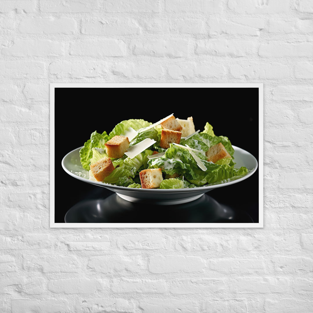 Caesar Salad Framed poster 🤤 from Yumify.AI