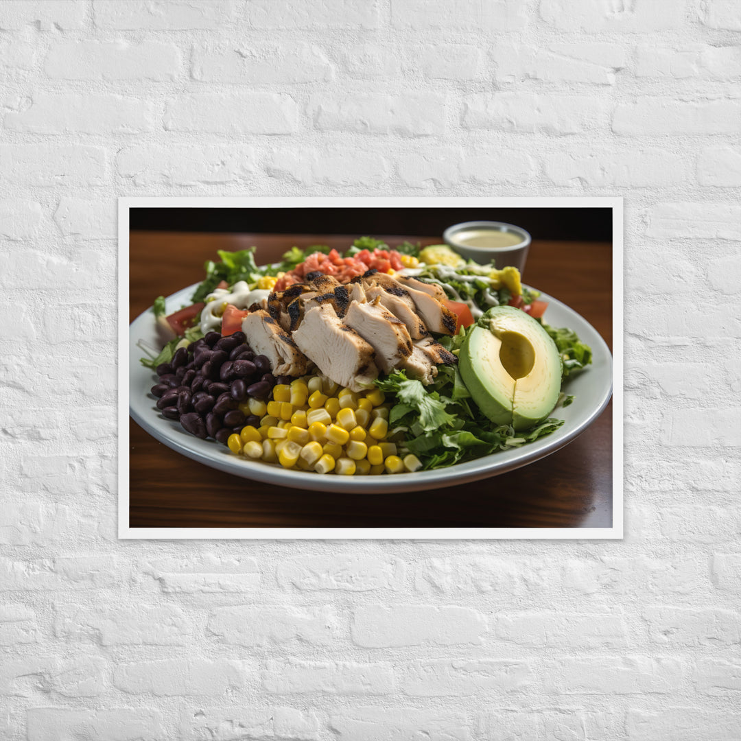 Southwest Cobb salad Framed poster 🤤 from Yumify.AI