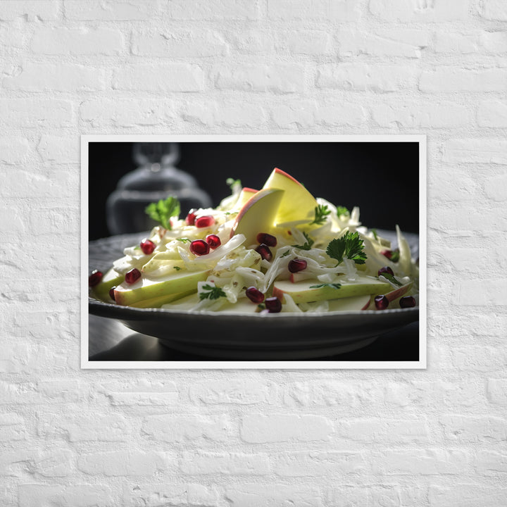 Modern Twist on Waldorf Salad Framed poster 🤤 from Yumify.AI