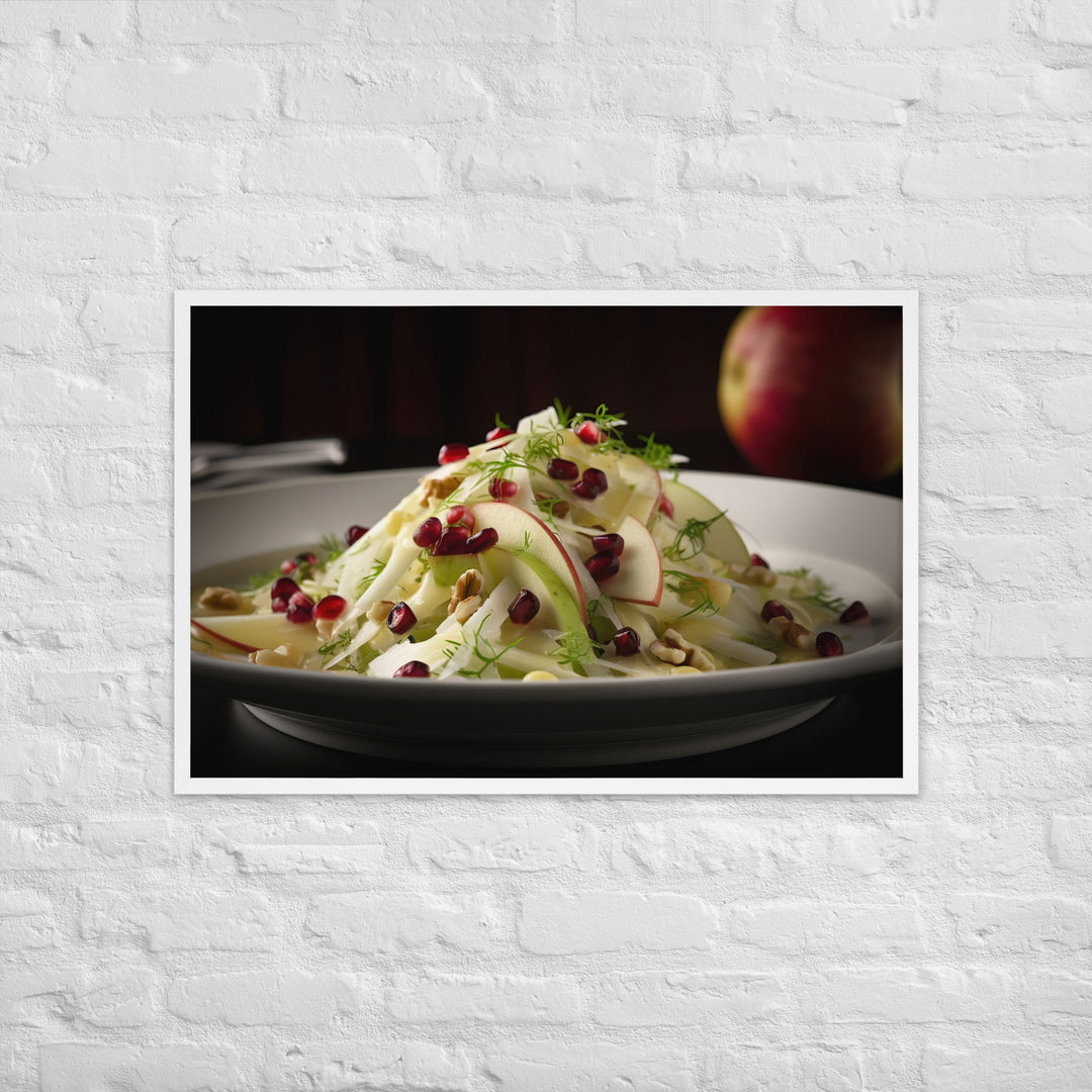 Modern Twist on Waldorf Salad Framed poster 🤤 from Yumify.AI