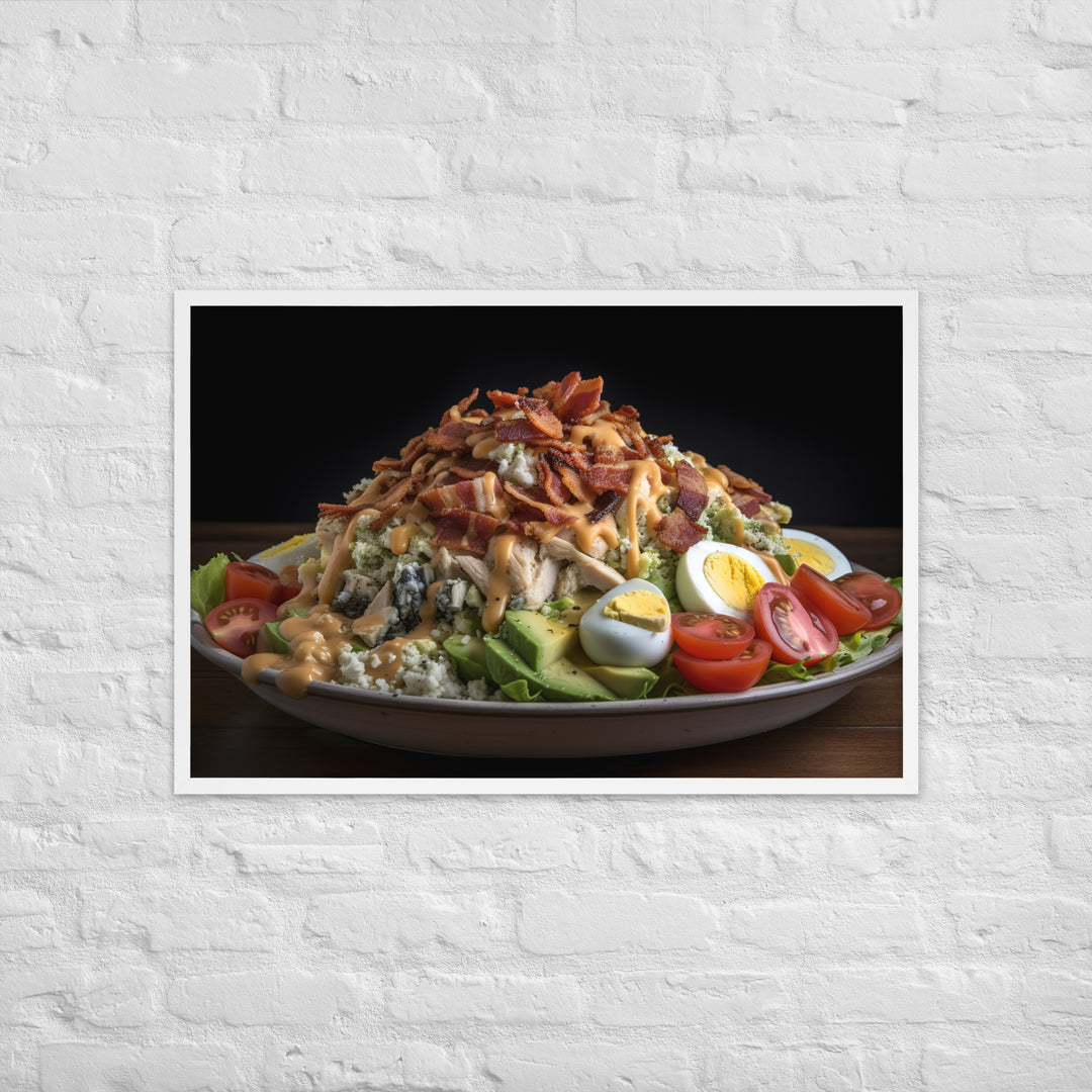 Loaded Cobb salad Framed poster 🤤 from Yumify.AI