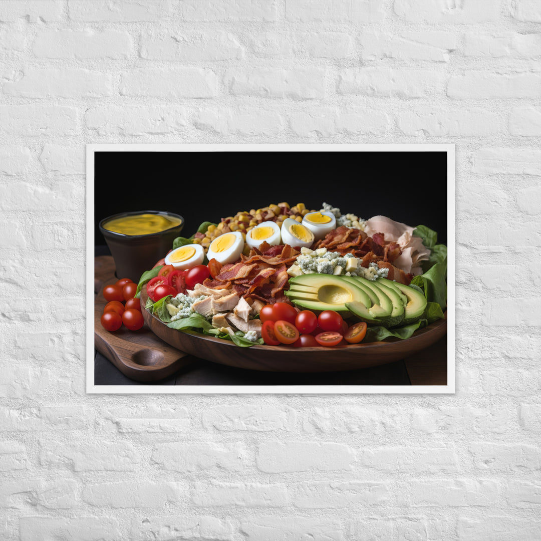 Loaded Cobb salad Framed poster 🤤 from Yumify.AI