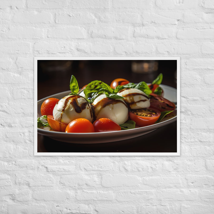Grilled Caprese Salad Framed poster 🤤 from Yumify.AI
