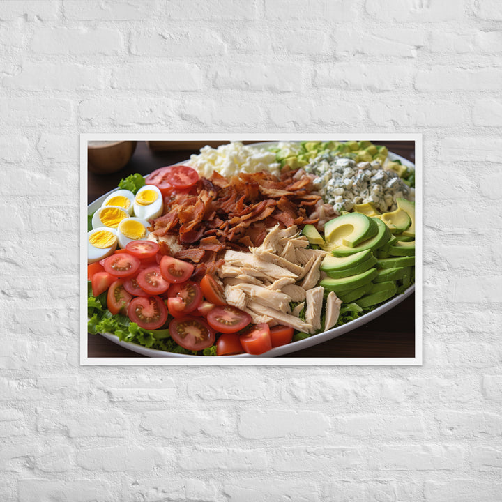 Delectable Cobb Salad Framed poster 🤤 from Yumify.AI