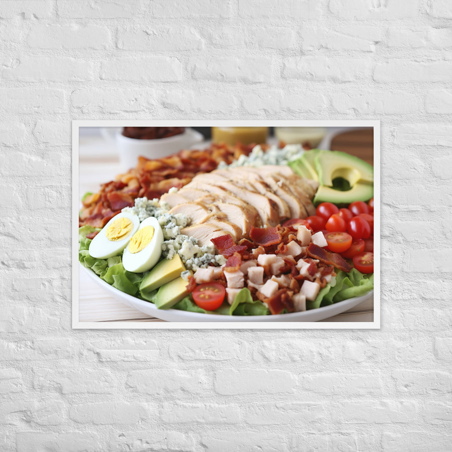 Delectable Cobb Salad Framed poster 🤤 from Yumify.AI