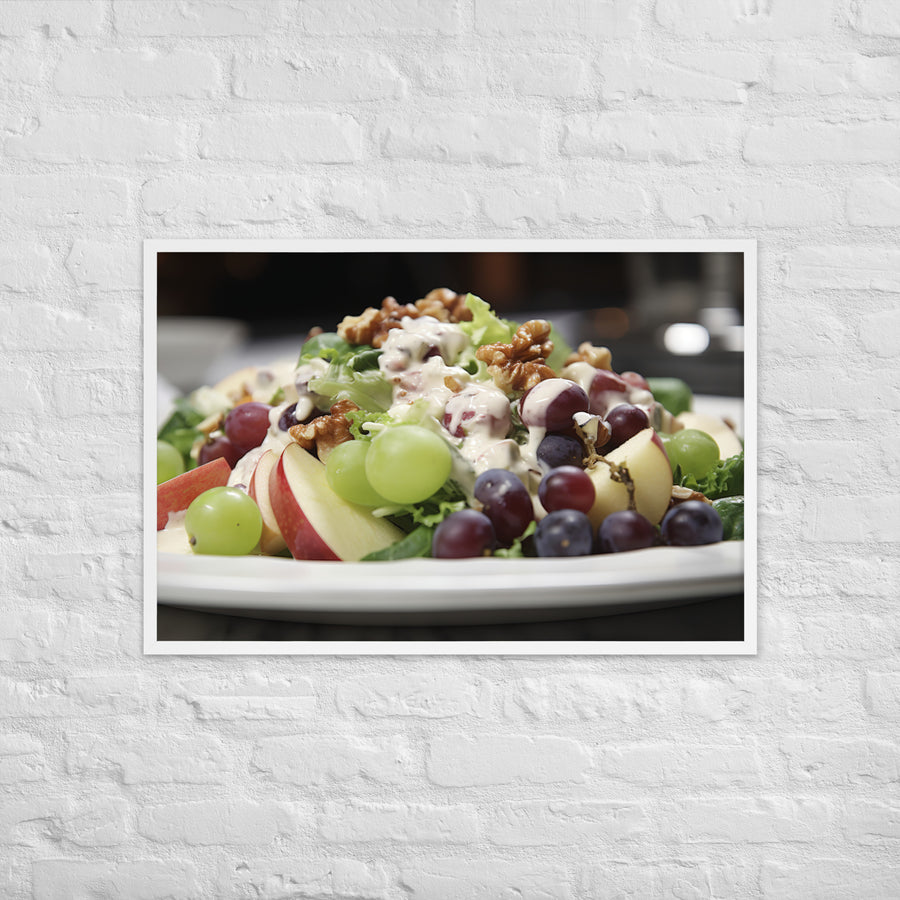 Crispy Waldorf Salad Framed poster 🤤 from Yumify.AI