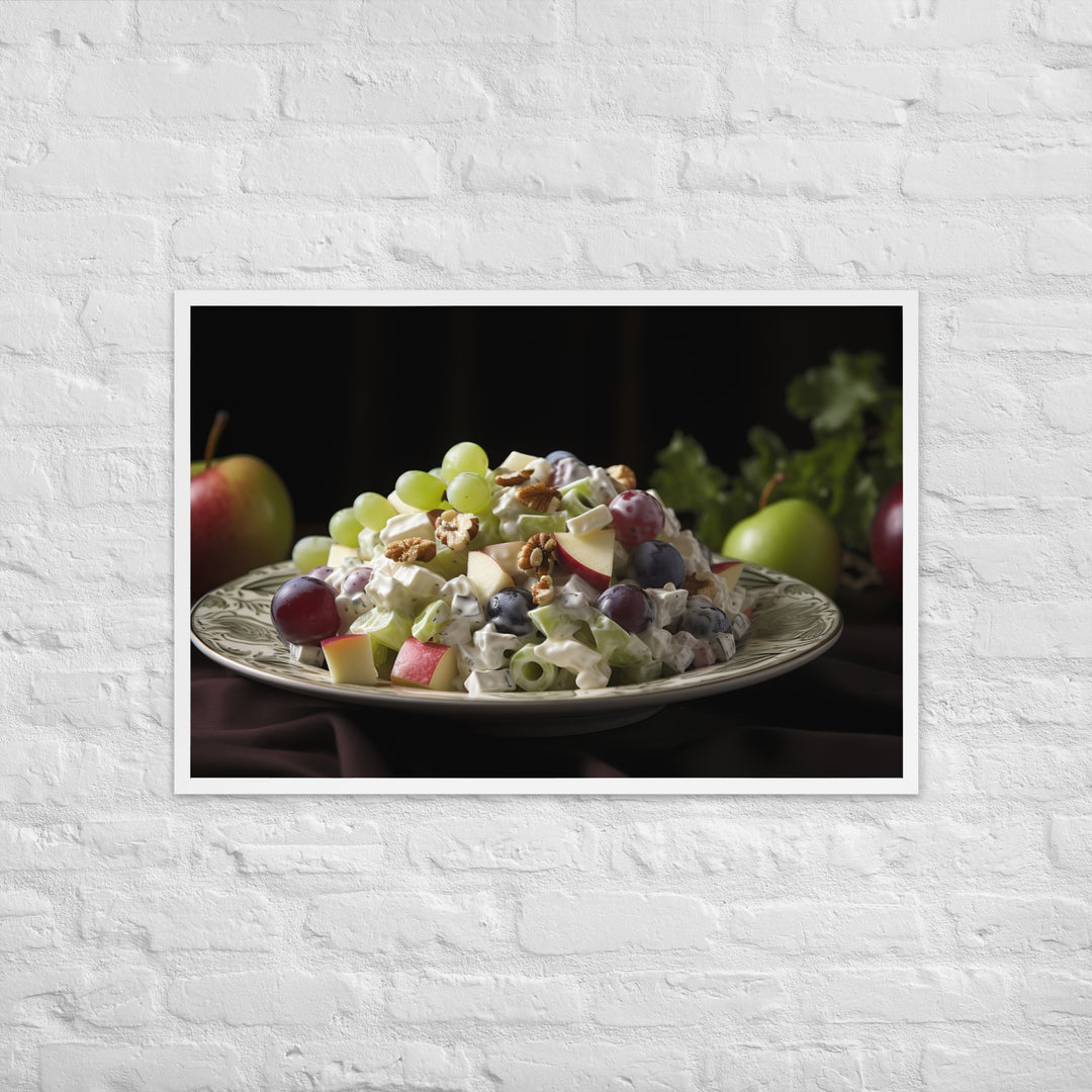 Classic Waldorf Salad Framed poster 🤤 from Yumify.AI