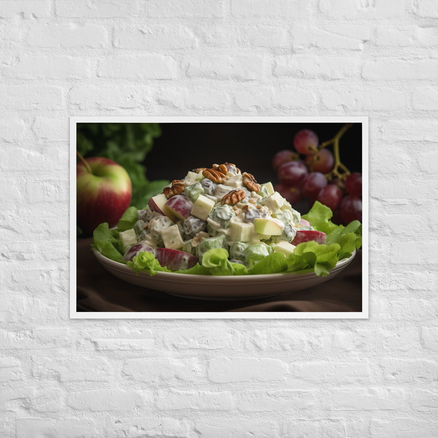 Classic Waldorf Salad Framed poster 🤤 from Yumify.AI