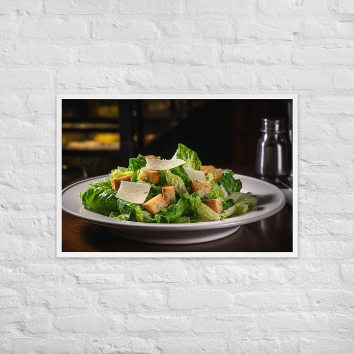 Classic Caesar Salad Framed poster 🤤 from Yumify.AI