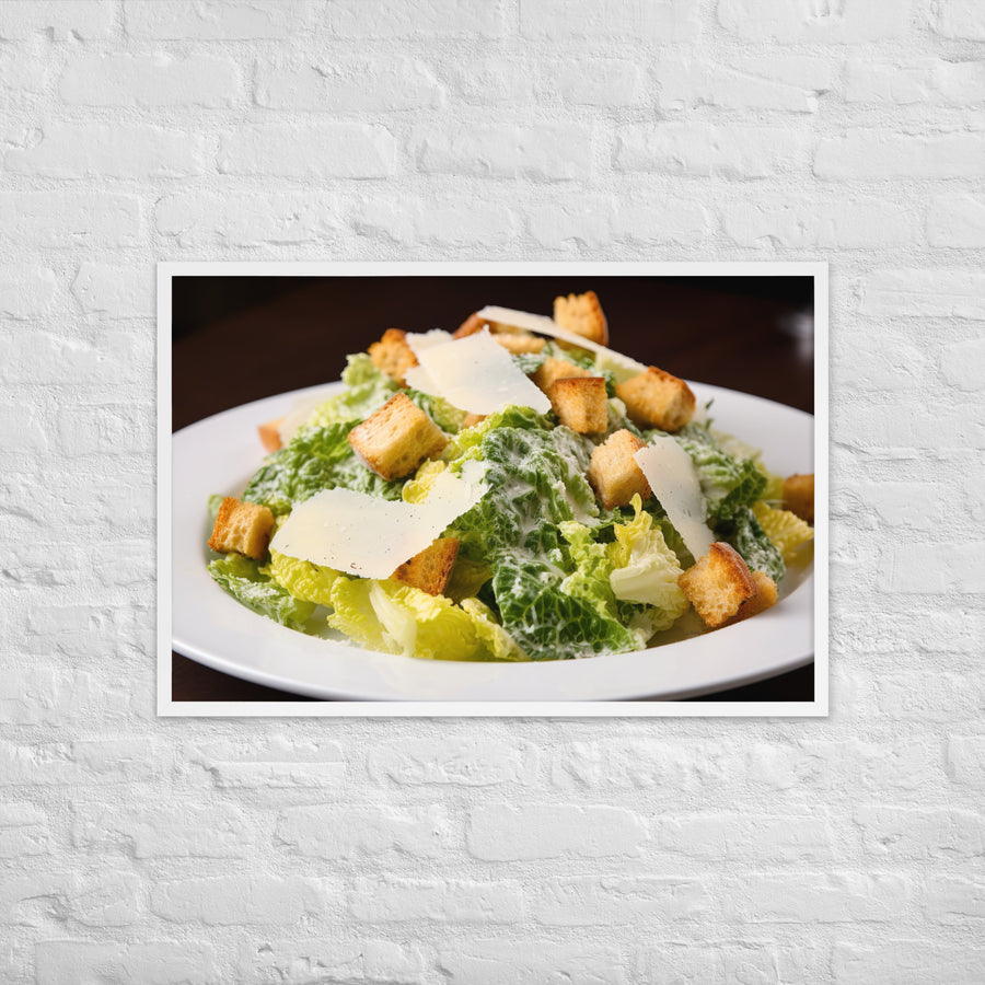 Classic Caesar Salad Framed poster 🤤 from Yumify.AI