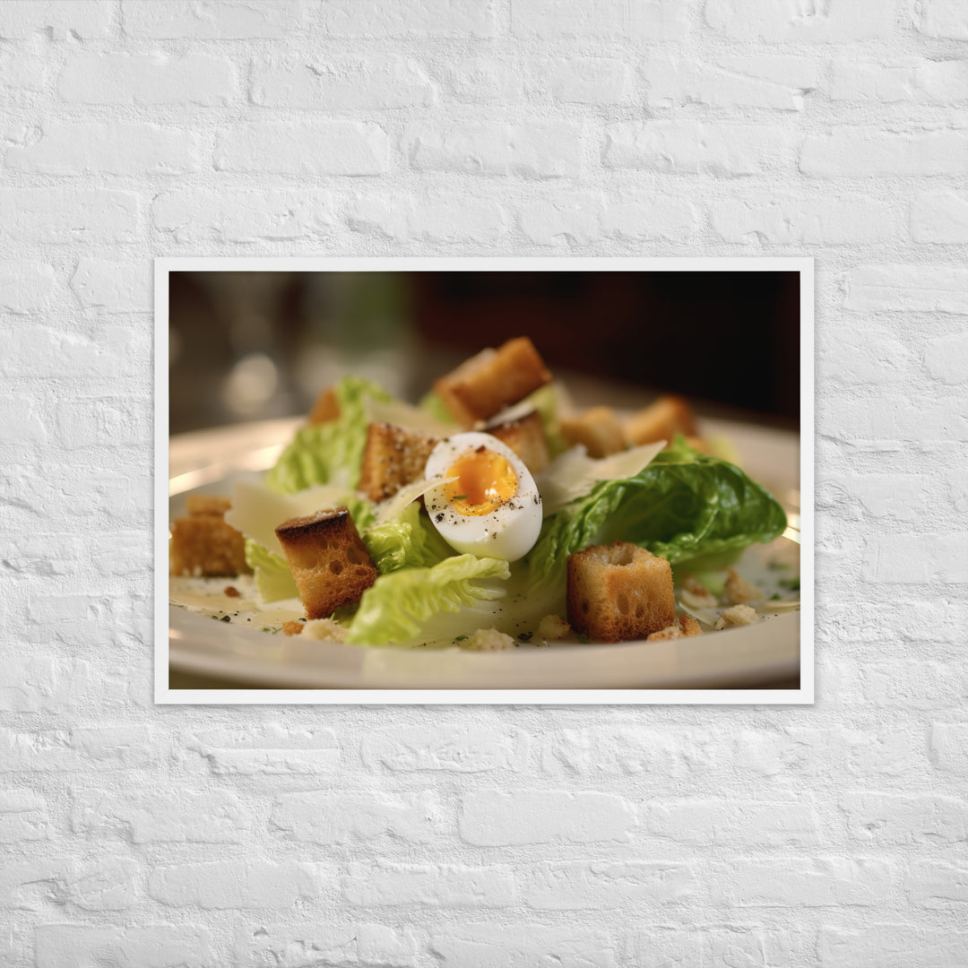 Classic Caesar Salad Framed poster 🤤 from Yumify.AI