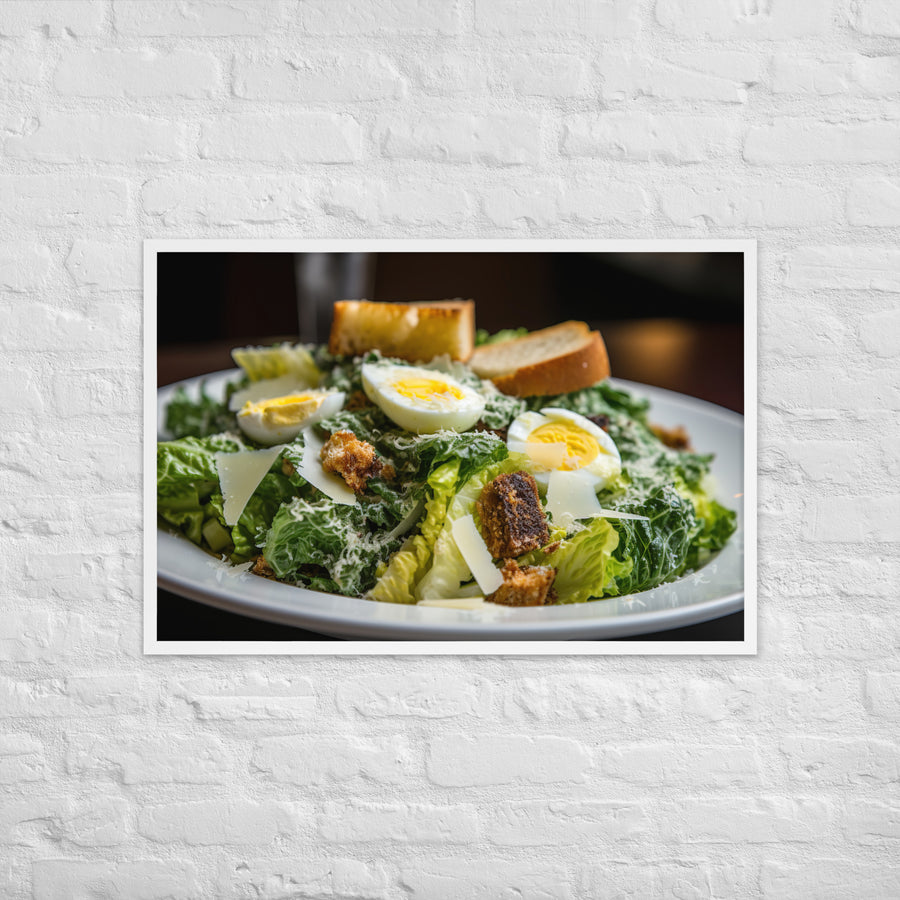 Classic Caesar Salad Framed poster 🤤 from Yumify.AI