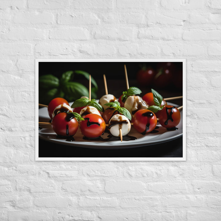 Caprese Skewers Framed poster 🤤 from Yumify.AI