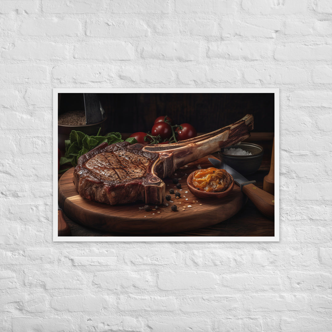 Tomahawk Ribeye Framed poster 🤤 from Yumify.AI