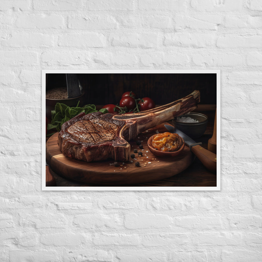 Tomahawk Ribeye Framed poster 🤤 from Yumify.AI