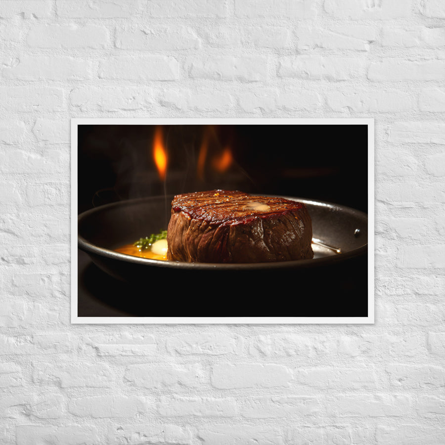 Sizzling Filet Mignon Framed poster 🤤 from Yumify.AI