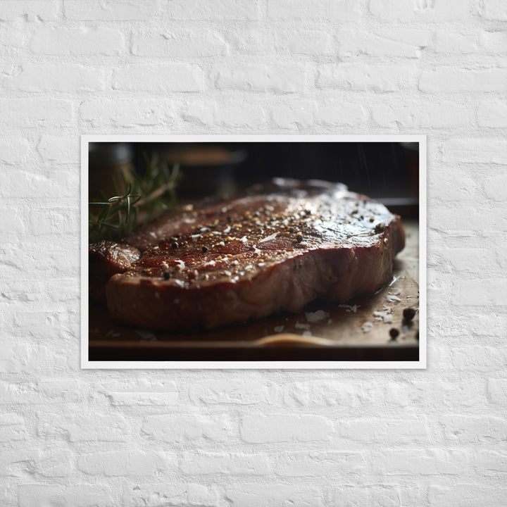 Porterhouse Steak for Your Inner Carnivore Framed poster 🤤 from Yumify.AI