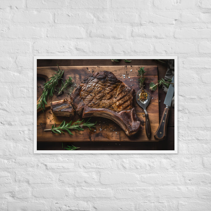 Porterhouse Steak at Its Best Framed poster 🤤 from Yumify.AI