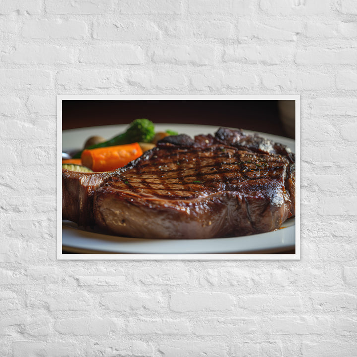 Grilled Ribeye Framed poster 🤤 from Yumify.AI