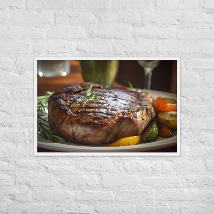 Grilled Ribeye Framed poster 🤤 from Yumify.AI