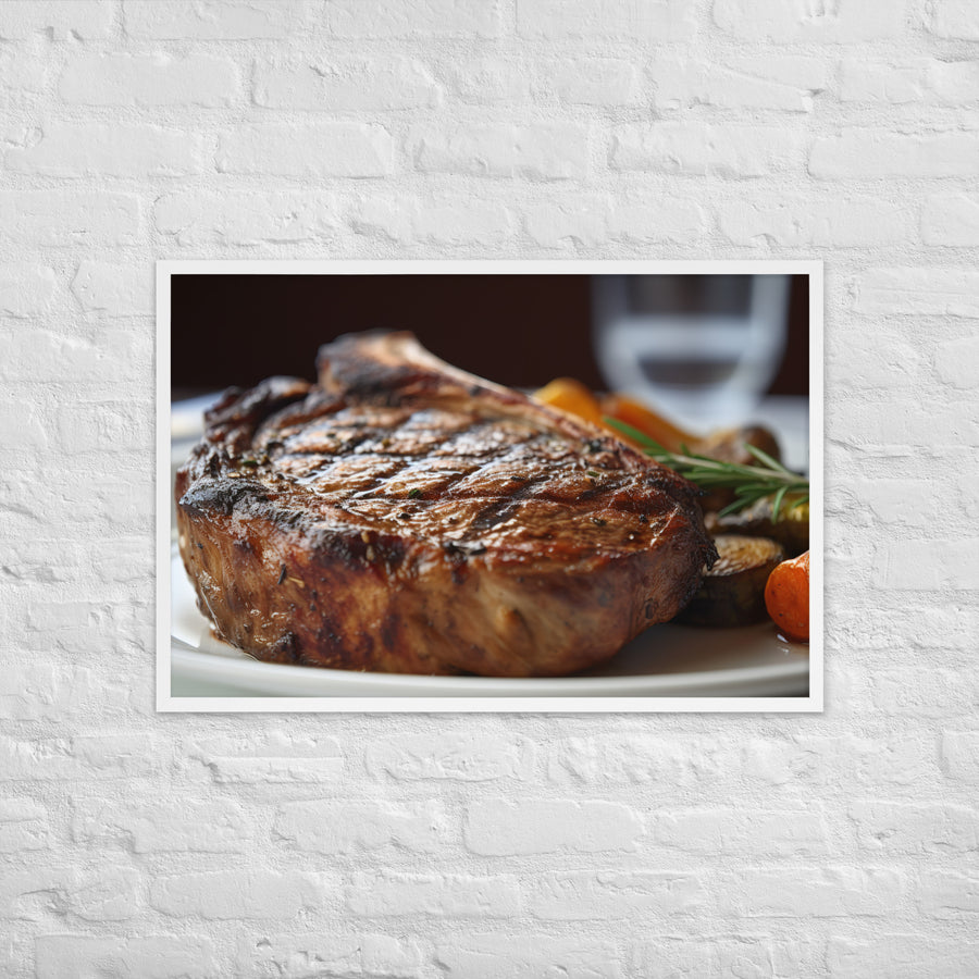 Grilled Ribeye Framed poster 🤤 from Yumify.AI