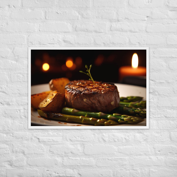 Grilled Filet Mignon Framed poster 🤤 from Yumify.AI