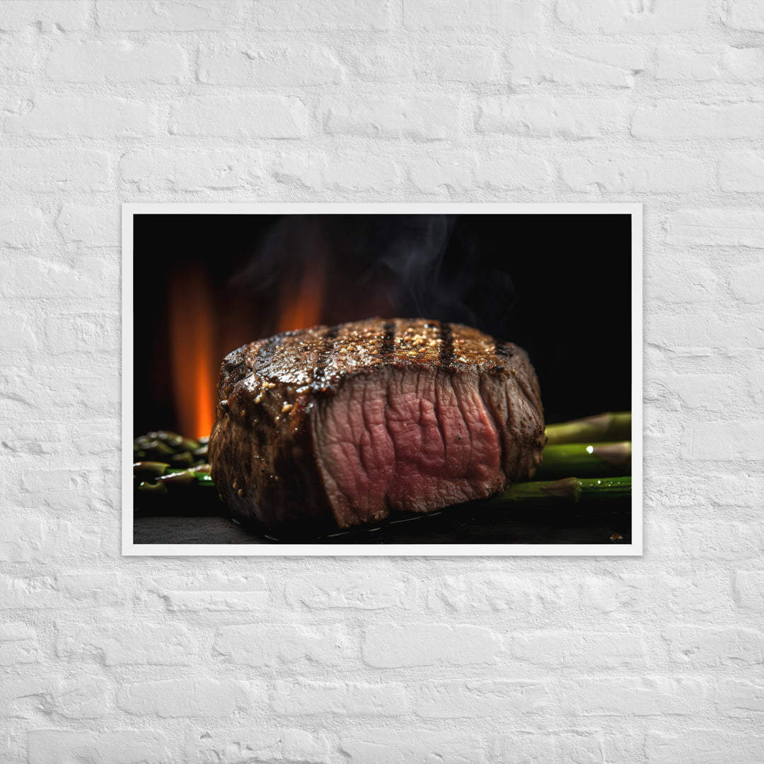 Grilled Filet Mignon Framed poster 🤤 from Yumify.AI