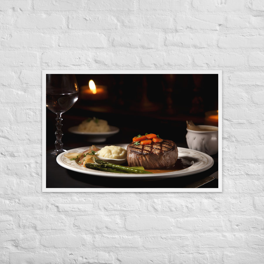 Filet Mignon Dinner Framed poster 🤤 from Yumify.AI