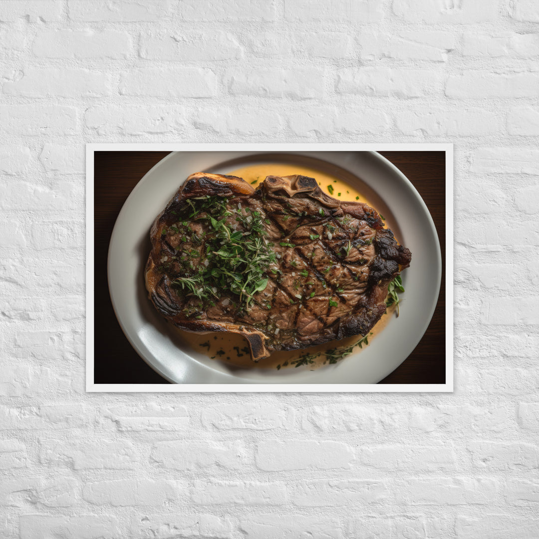 Butter Basted Ribeye Framed poster 🤤 from Yumify.AI