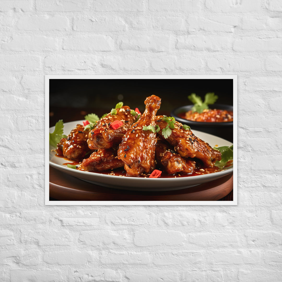 Thai Chili Wings Framed poster 🤤 from Yumify.AI