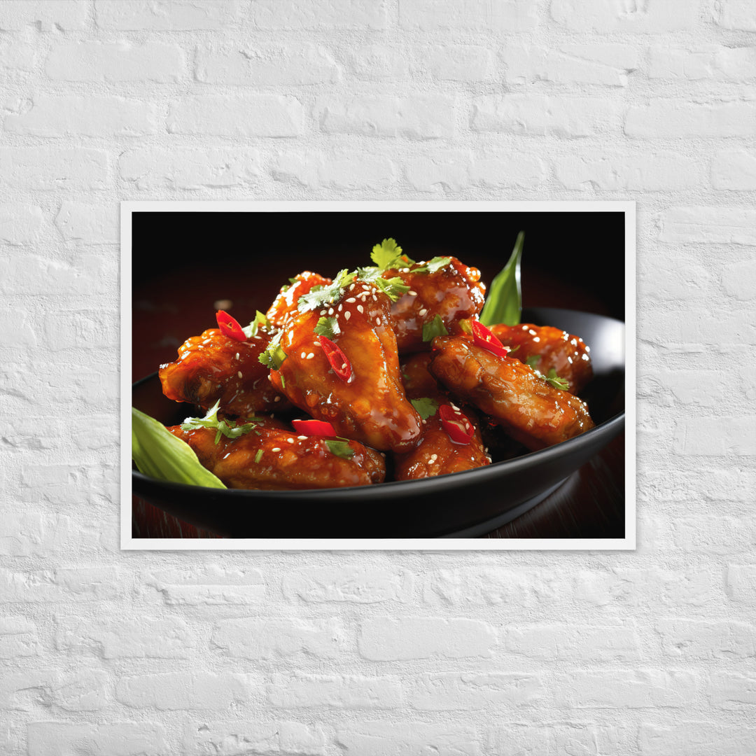 Thai Chili Wings Framed poster 🤤 from Yumify.AI