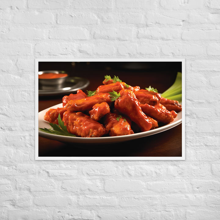 Buffalo Wings Framed poster 🤤 from Yumify.AI