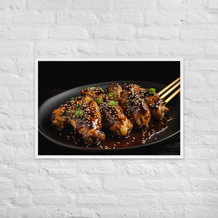 Teriyaki Wings Framed poster 🤤 from Yumify.AI