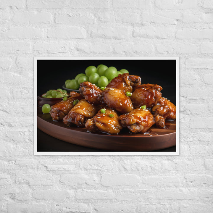 Teriyaki Wings Framed poster 🤤 from Yumify.AI