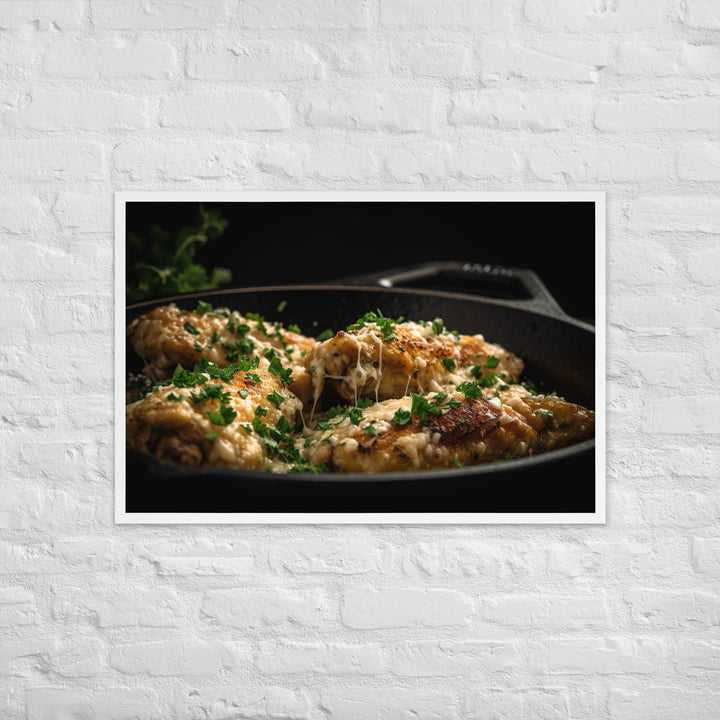 Garlic Parmesan Wings Framed poster 🤤 from Yumify.AI