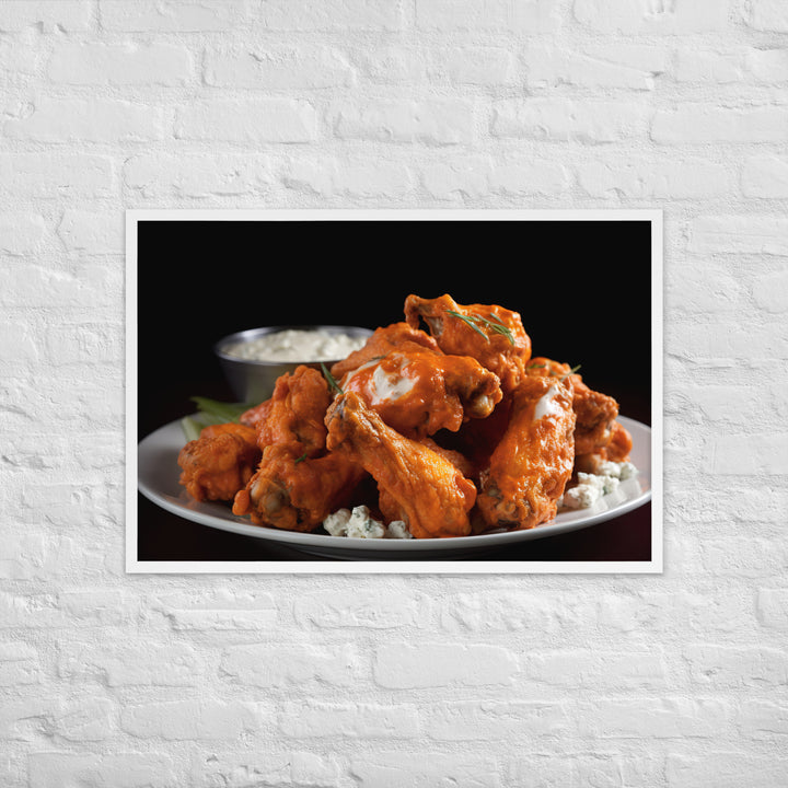 Buffalo Wings Framed poster 🤤 from Yumify.AI