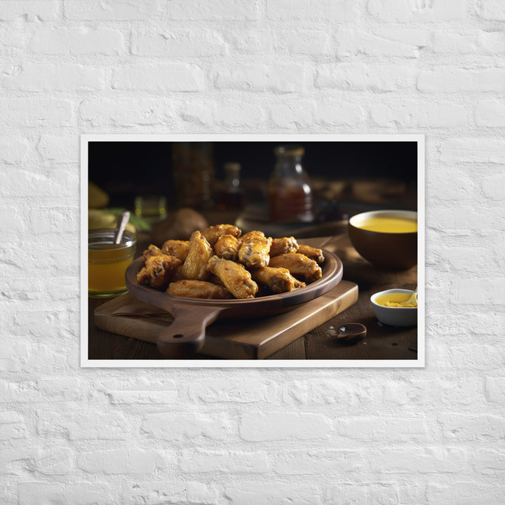 Honey Mustard Wings Framed poster 🤤 from Yumify.AI