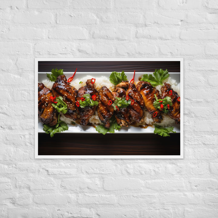 Teriyaki Wings Framed poster 🤤 from Yumify.AI