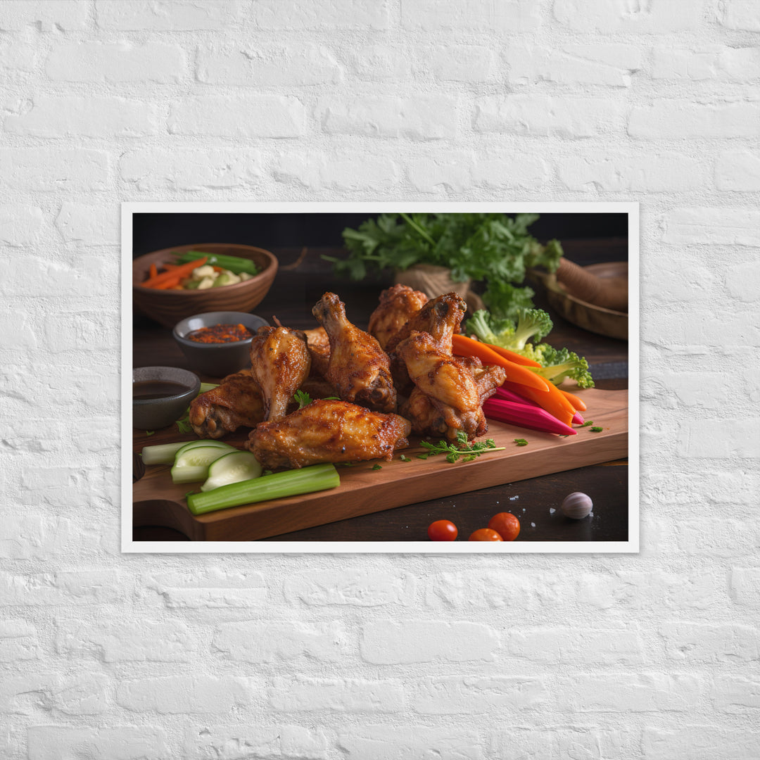 BBQ Wings Framed poster 🤤 from Yumify.AI