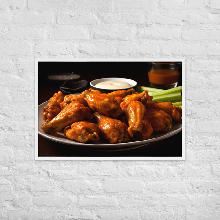 Buffalo Wings Framed poster 🤤 from Yumify.AI