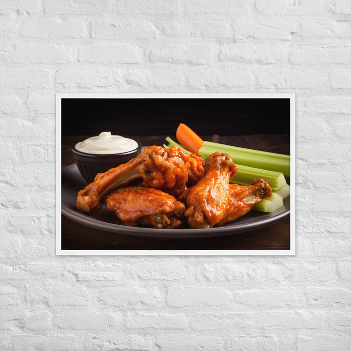 Buffalo Wings Framed poster 🤤 from Yumify.AI