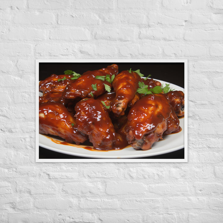 BBQ Wings Framed poster 🤤 from Yumify.AI