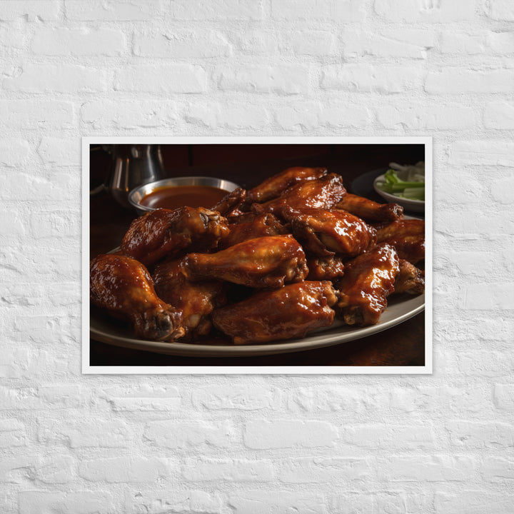 BBQ Wings Framed poster 🤤 from Yumify.AI