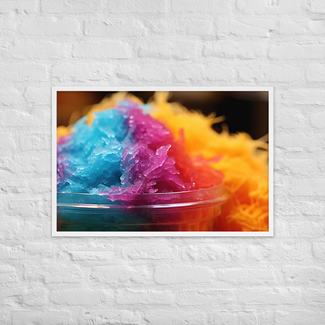 Shave Ice Framed poster 🤤 from Yumify.AI