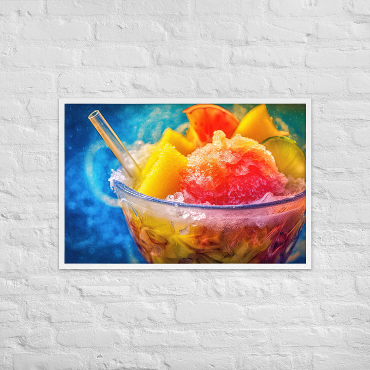 Shave Ice Framed poster 🤤 from Yumify.AI