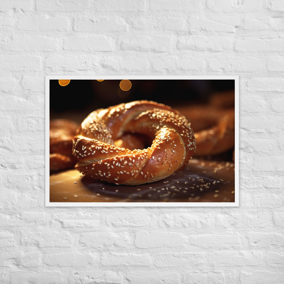 Simit Framed poster 🤤 from Yumify.AI