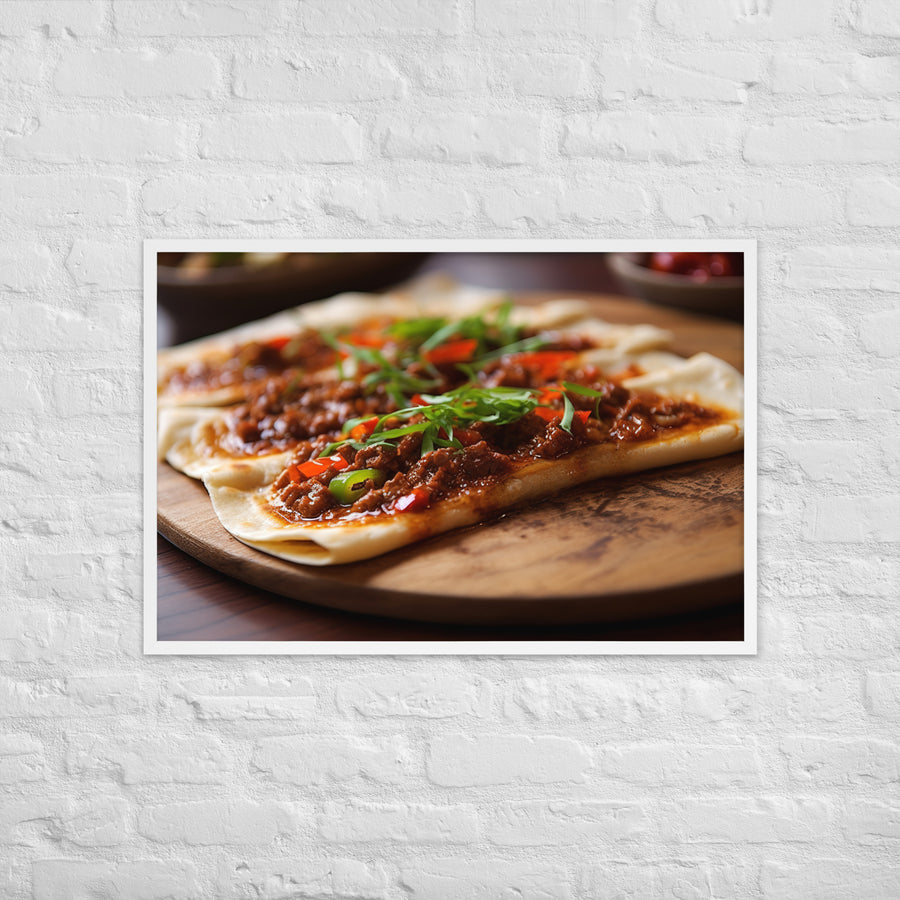 Lahmacun Framed poster 🤤 from Yumify.AI