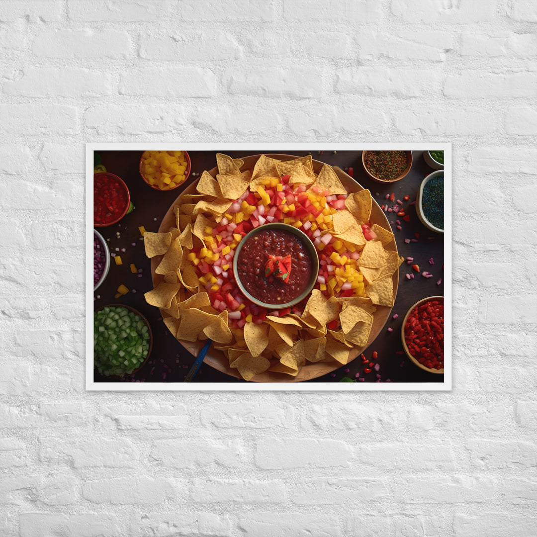 Party Perfect Chips and Salsa Framed poster 🤤 from Yumify.AI