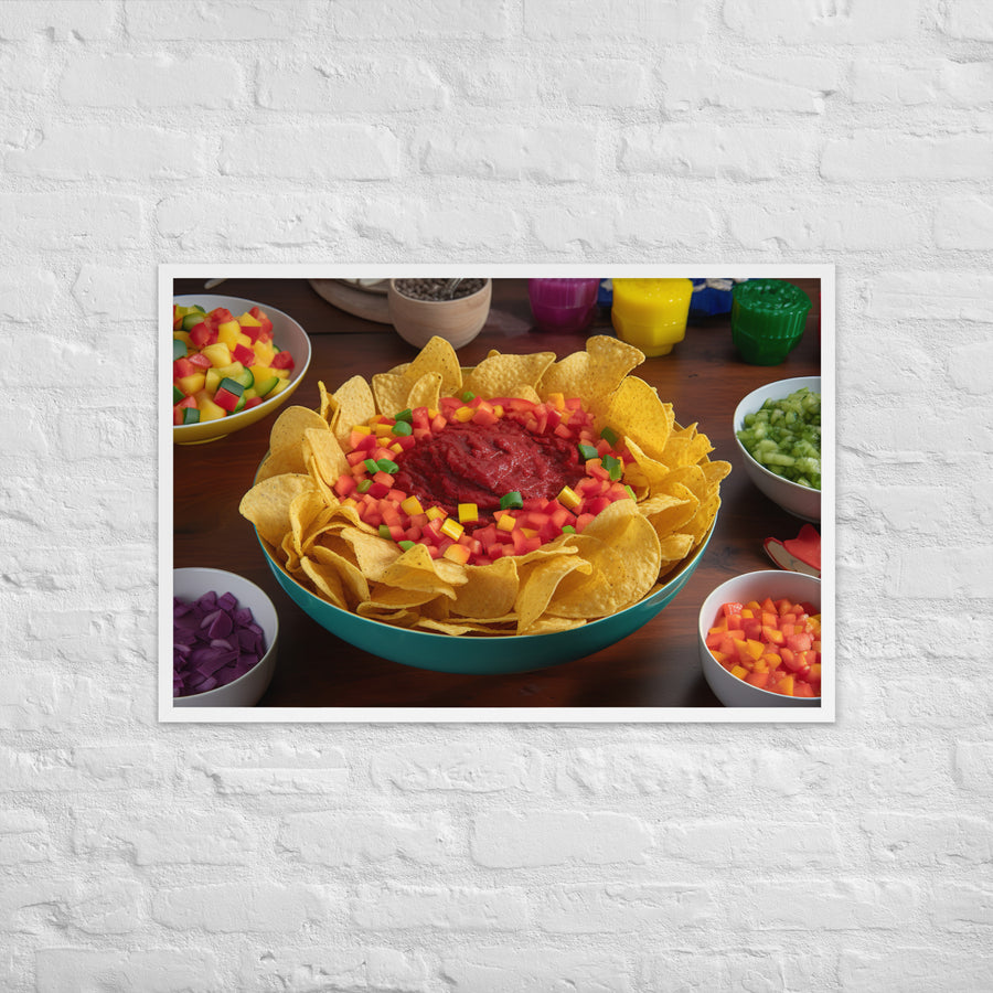 Party Perfect Chips and Salsa Framed poster 🤤 from Yumify.AI